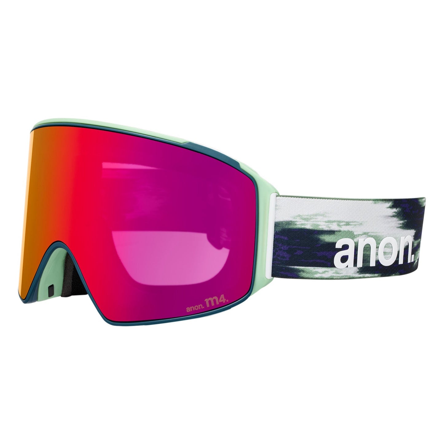 M4 Goggles (Cylindrical) + Bonus Lens + MFI® Face Mask Family Tree/Perceive Sunny Red