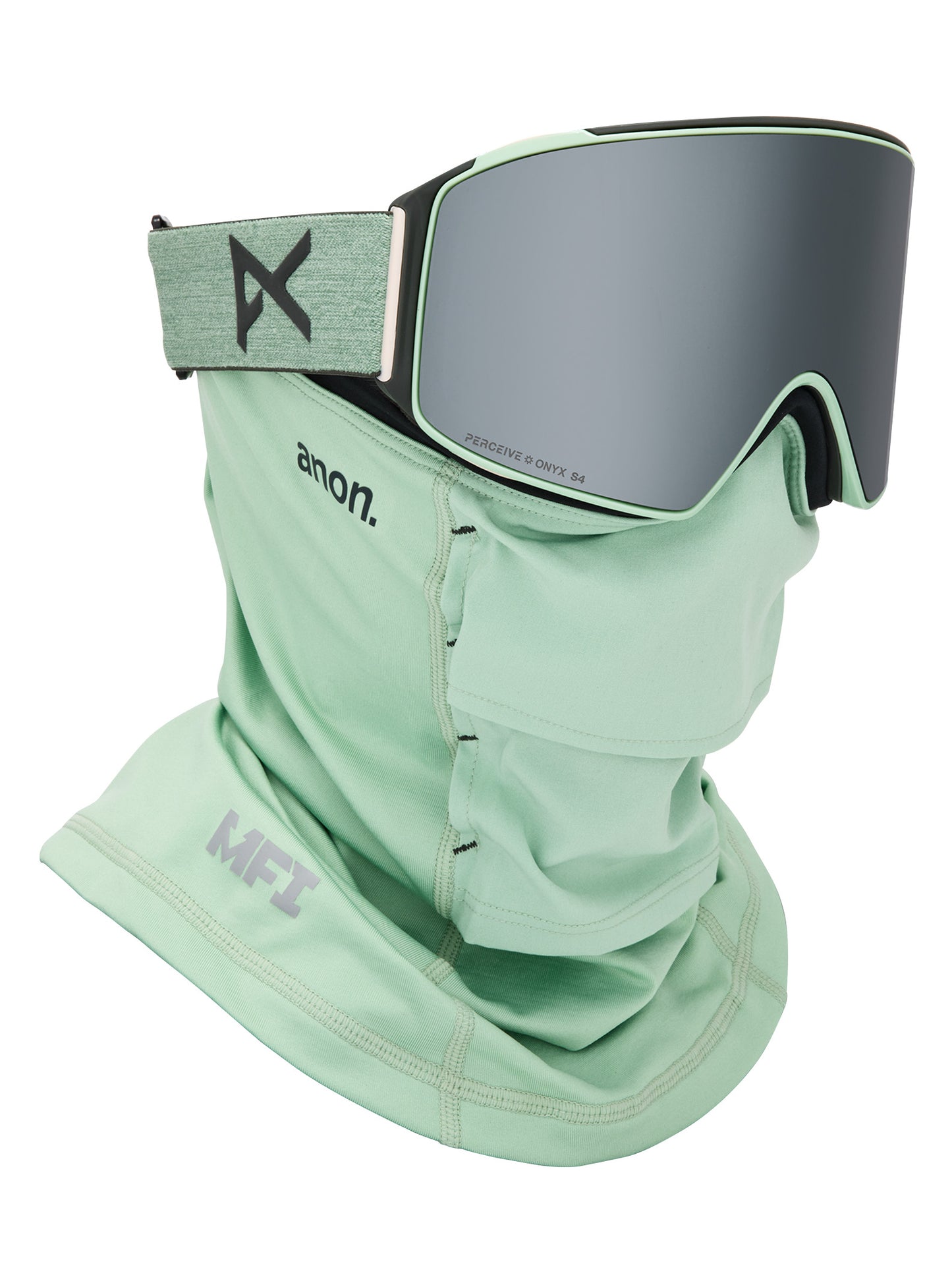 M4 Goggles (Cylindrical) + Bonus Lens + MFI® Face Mask Soft Sage/Perceive Sunny Onyx