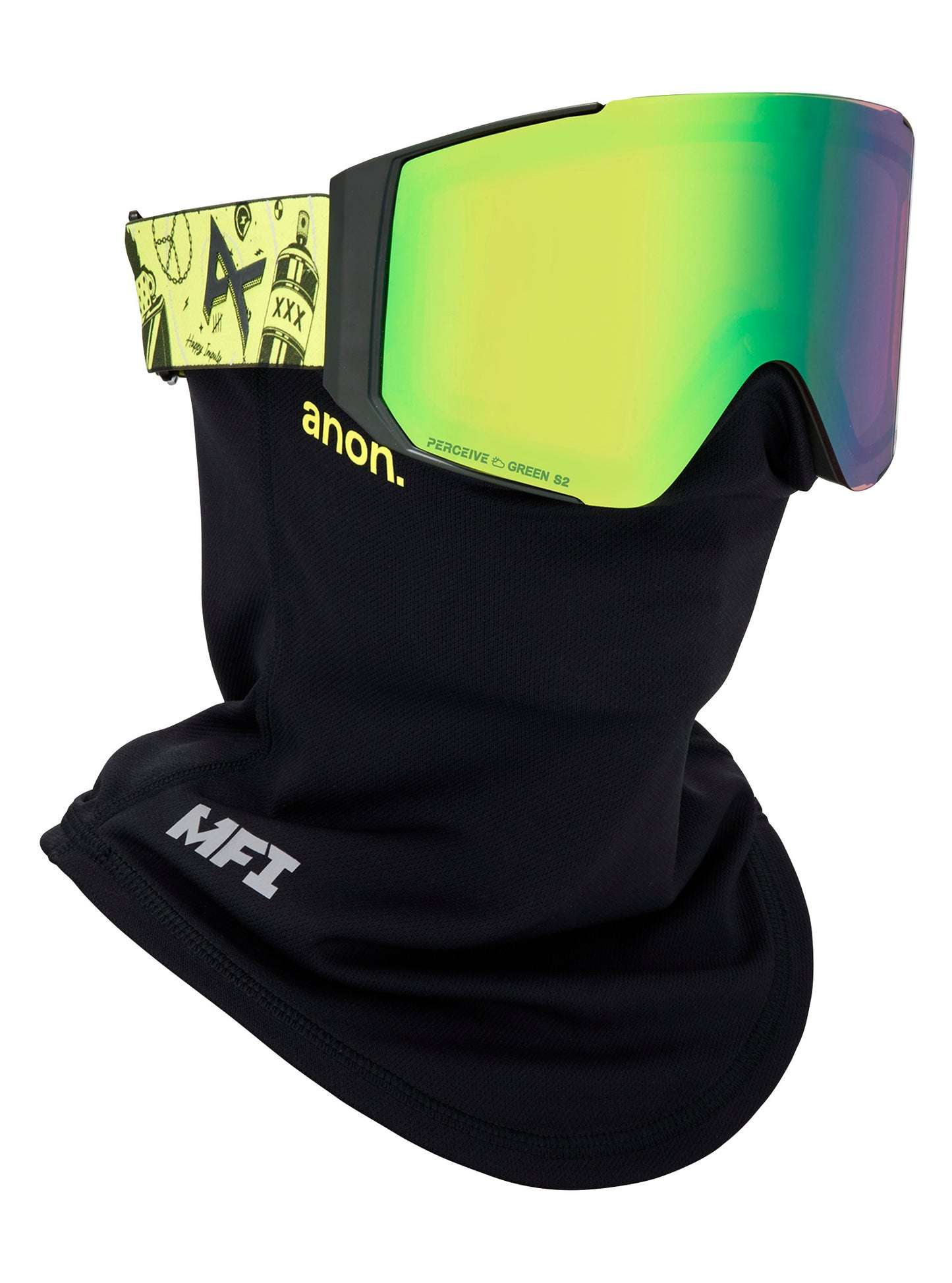 Sync Goggles + Bonus Lens + MFI® Face Mask Whirlwind/Perceive Variable Green