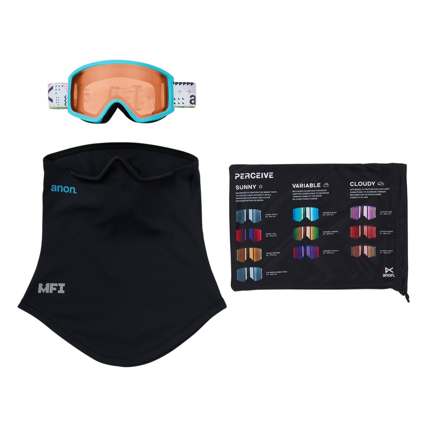 Tracker 2.0 Goggles + MFI® Face Mask Geoscope/Amber