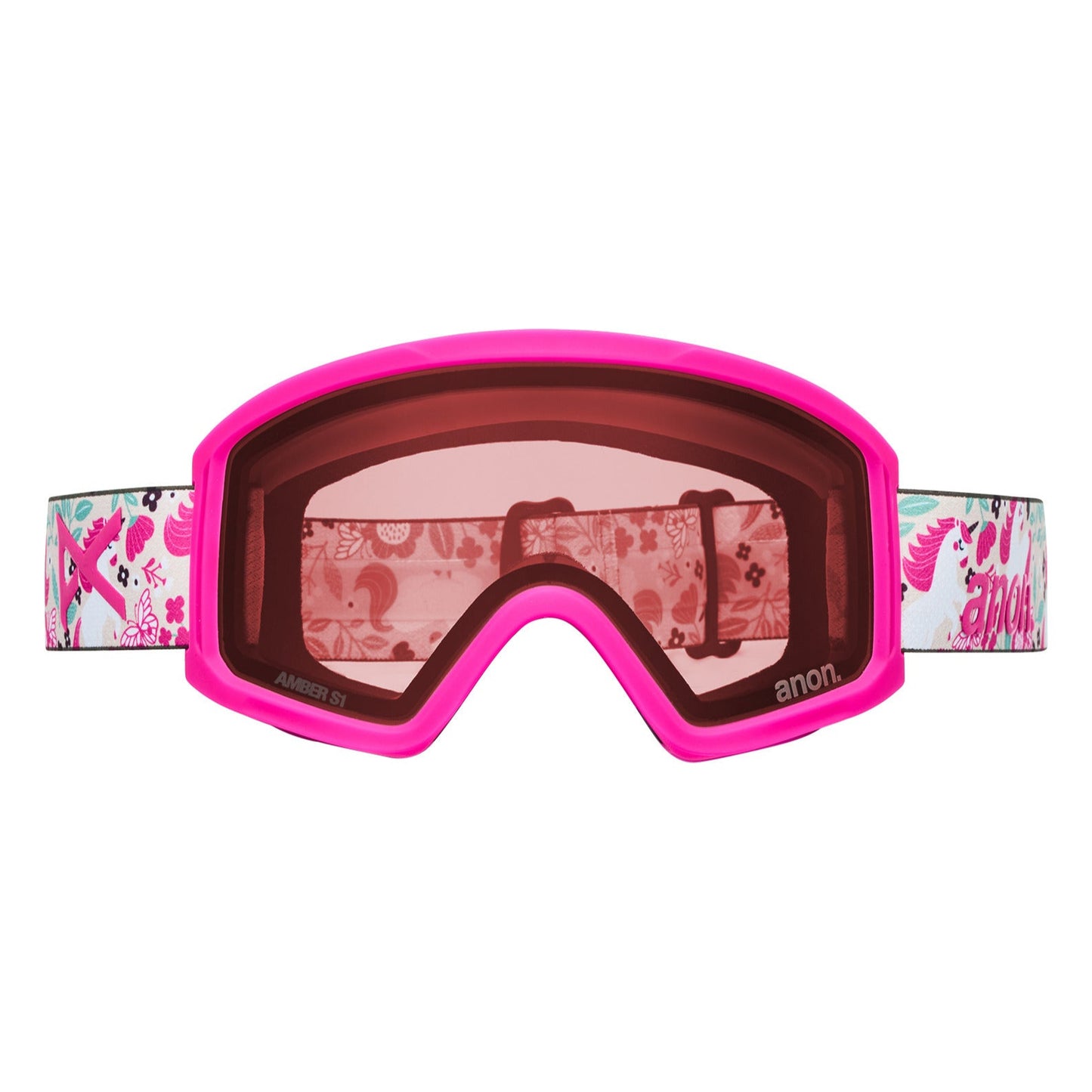Tracker 2.0 Goggles + MFI® Face Mask Unicorns/Pink Amber