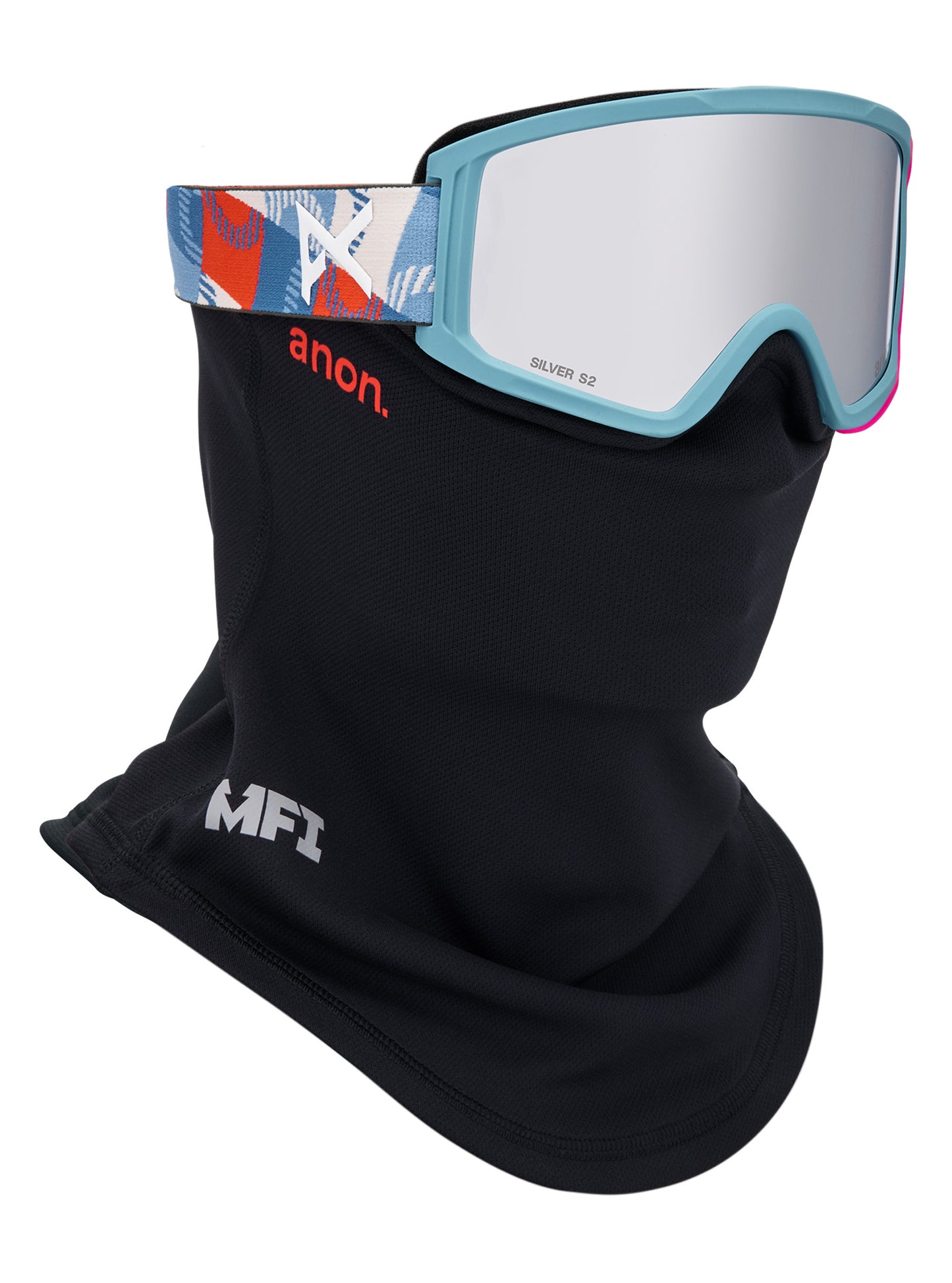 Tracker 2.0 Goggles + MFI® Face Mask Patchwork/Silver Amber