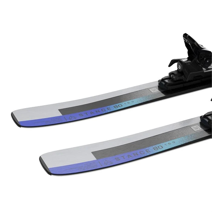 Salomon 男式 Stance 80 滑雪板,配备 M11 固定器