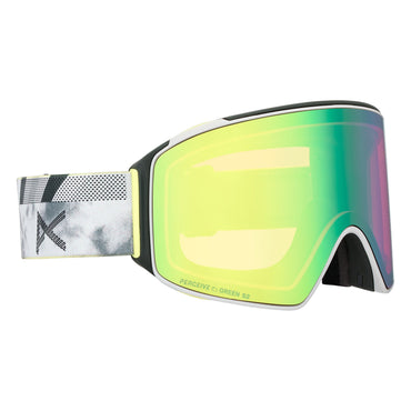 M4 Goggles (Cylindrical) + Bonus Lens + MFI® Face Mask Tilt Shift/Perceive Variable Green