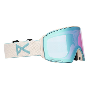 M4S Goggles (Cylindrical) + Bonus Lens + MFI® Face Mask Oat/Perceive Variable Blue