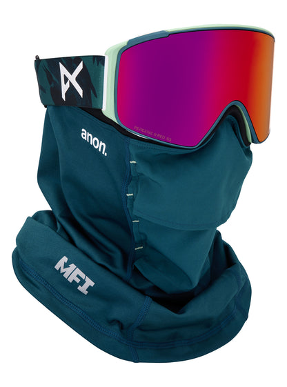 M4S Goggles (Cylindrical) + Bonus Lens + MFI® Face Mask Family Tree/Perceive Sunny Red