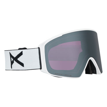 M4S Goggles (Cylindrical) + Bonus Lens + MFI® Face Mask White/Perceive Sunny Onyx