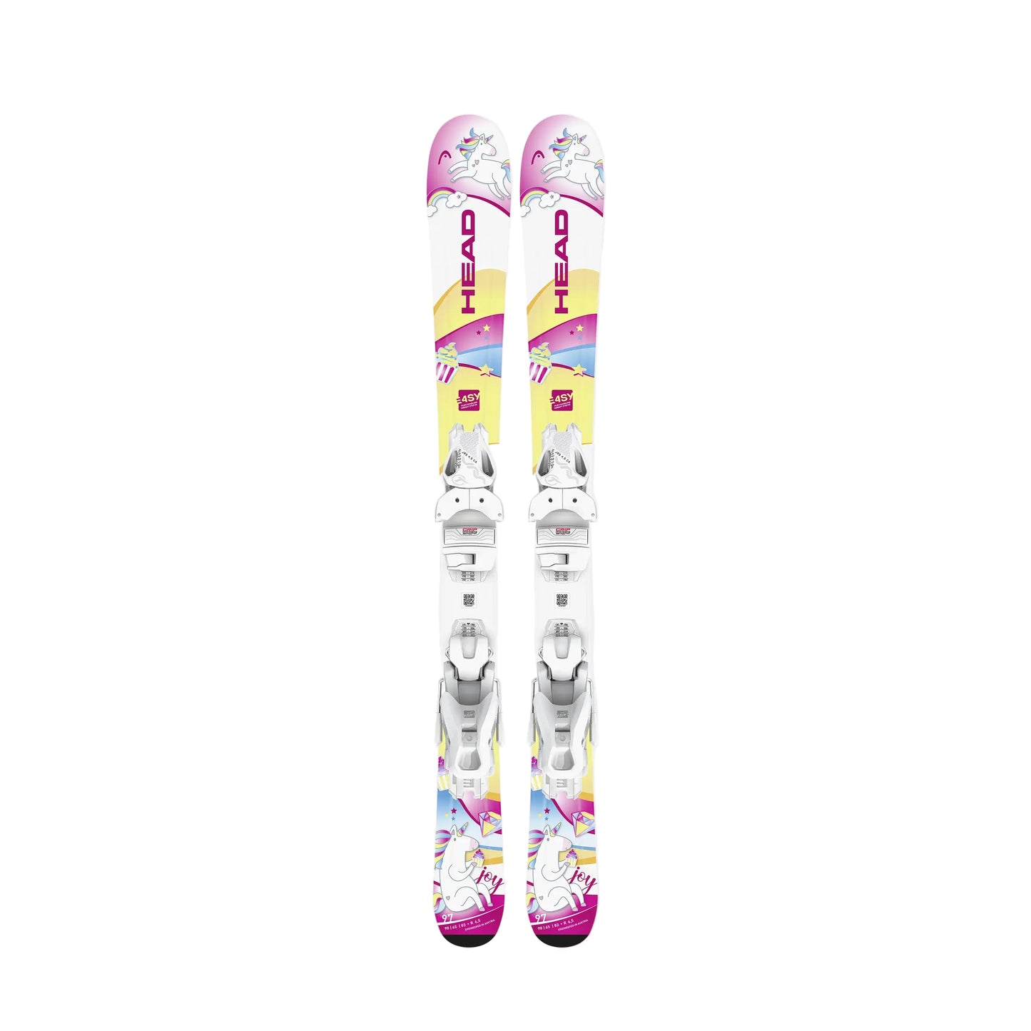 2026 HEAD UNICORN JR SKIS W/ JRS 4.5 GW BINDINGS